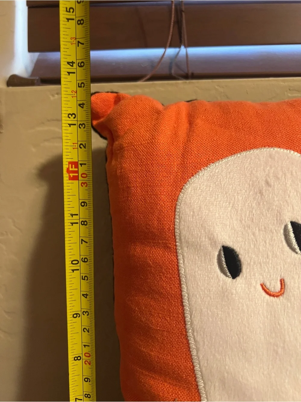 Target Hyde & Eek Throw Toss Pillow Hey Bootiful Ghost Halloween Orange NWT